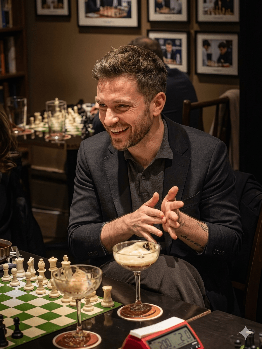 Zwei Leute spielen Schach